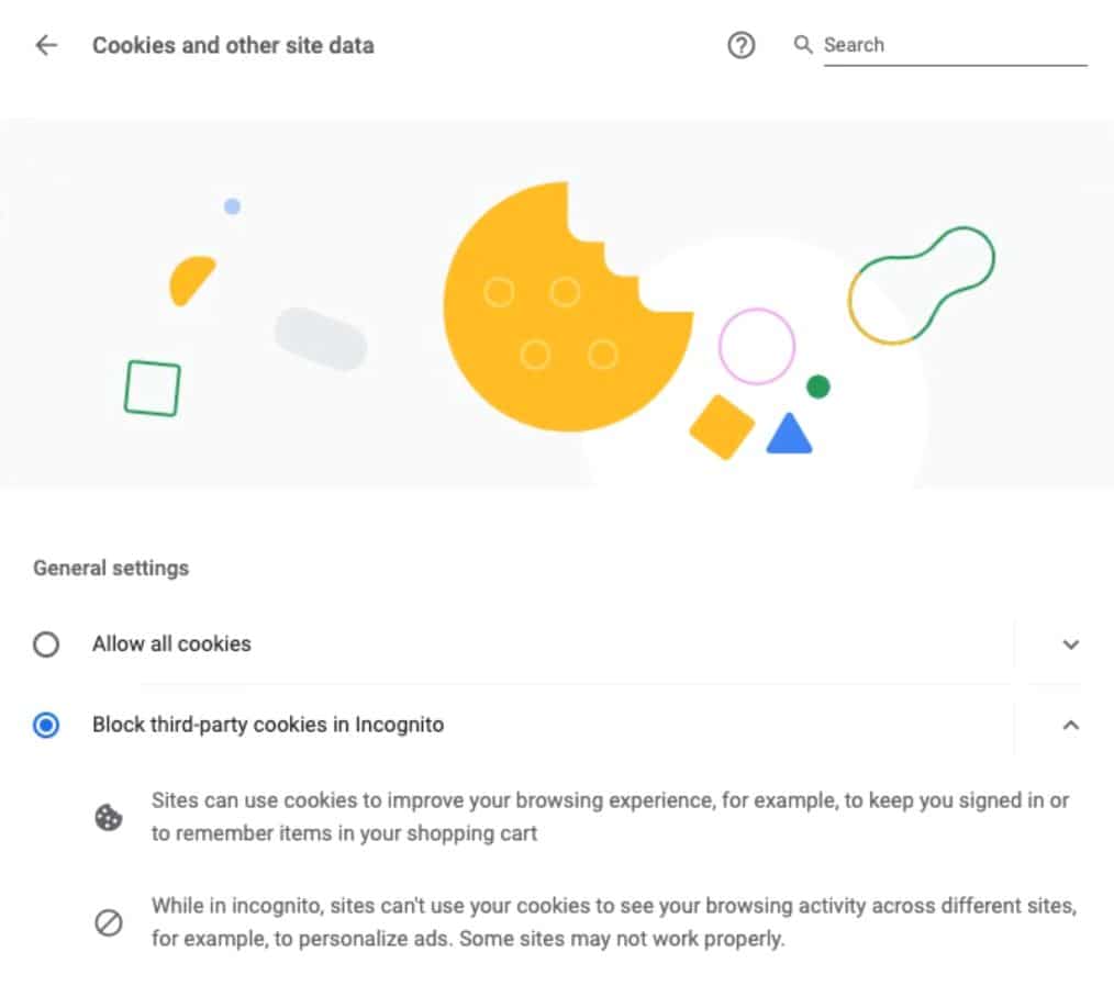 img 7258 Chrome browser cookie settings