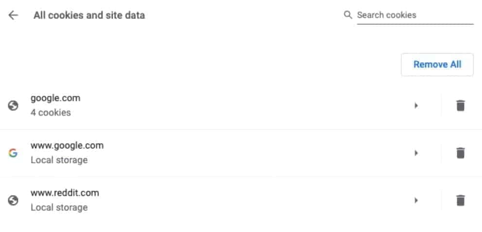 img 7259 Chrome browser privacy and cookies settings