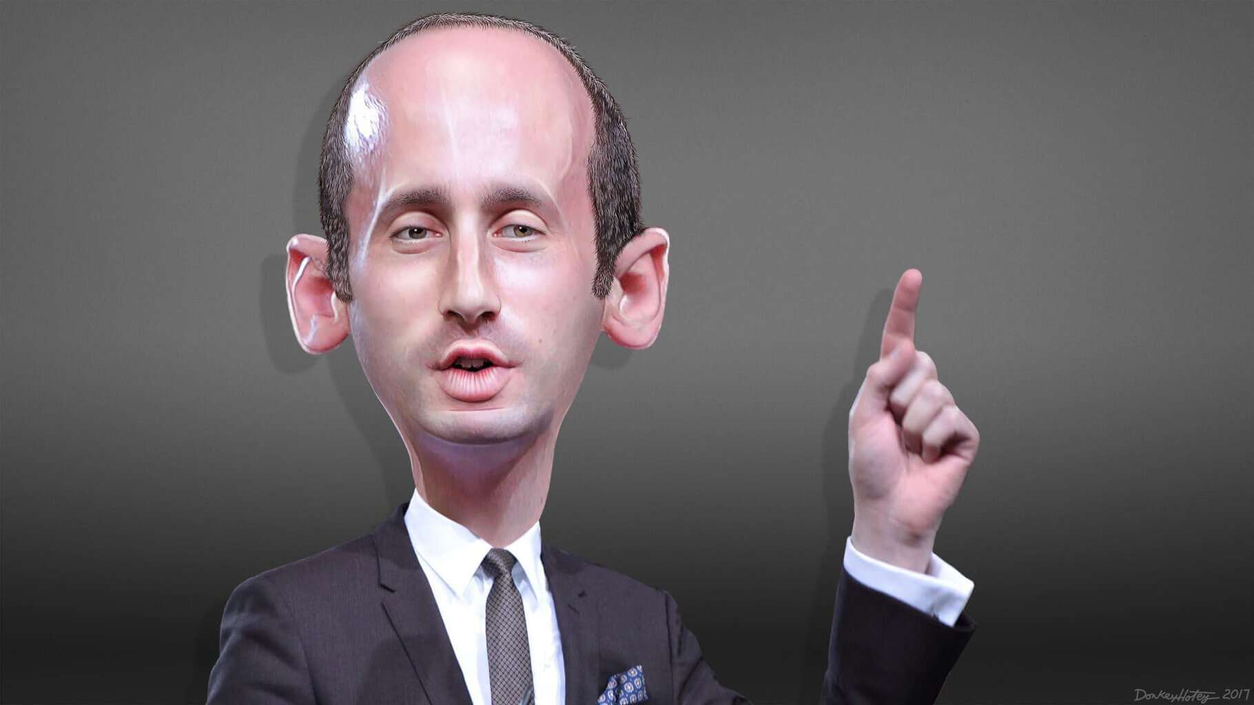 img 7738 Trump pick, stephen milkercaricature stephen miller