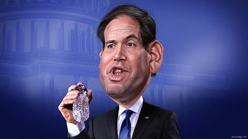img 8484 Caricature of marco rubio, a trump pick
