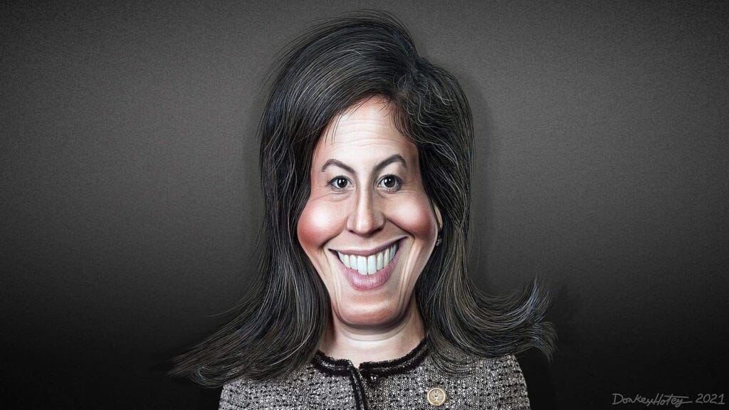 img 8485 Caricature of trump pick elise stefanik