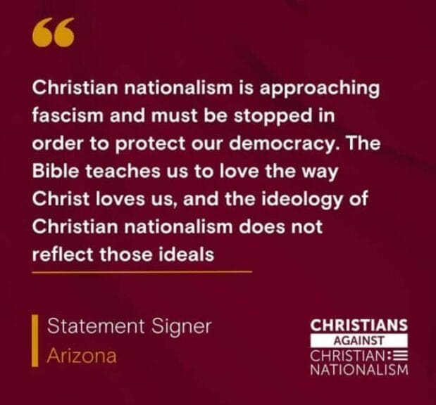 christian nationalism quote Anti-christian bias