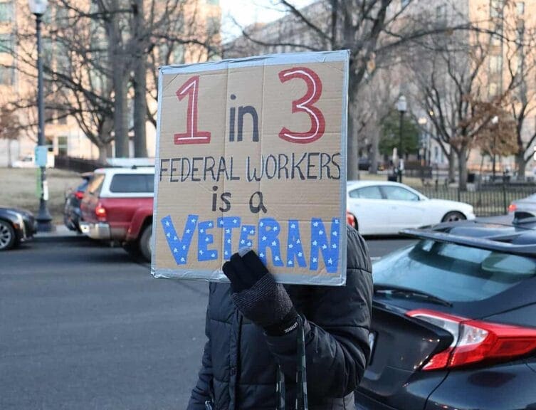 veterans protest musk How to protect democracy engage in protests like this one outside the opm in dc
