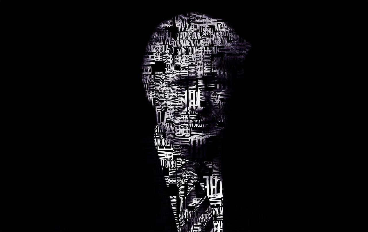 Dark portrait of donald trump