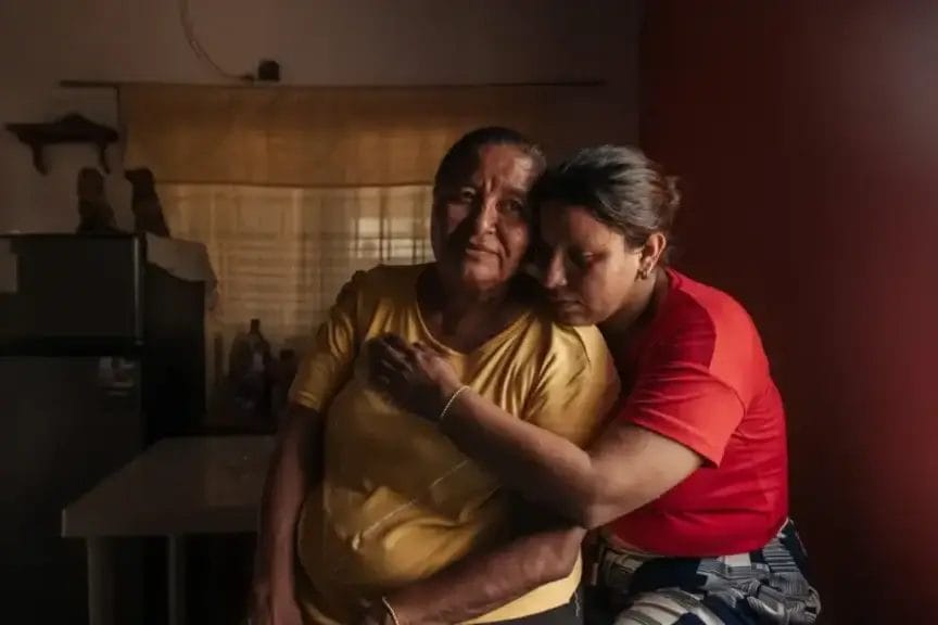 mother sister if innocent man in cecot Mother and sister of one of the majority of venezuelans in el salvador committed no crimes