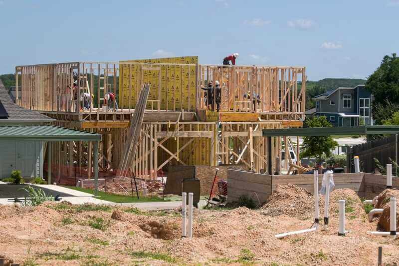 homes being constructed Homes under constructuon