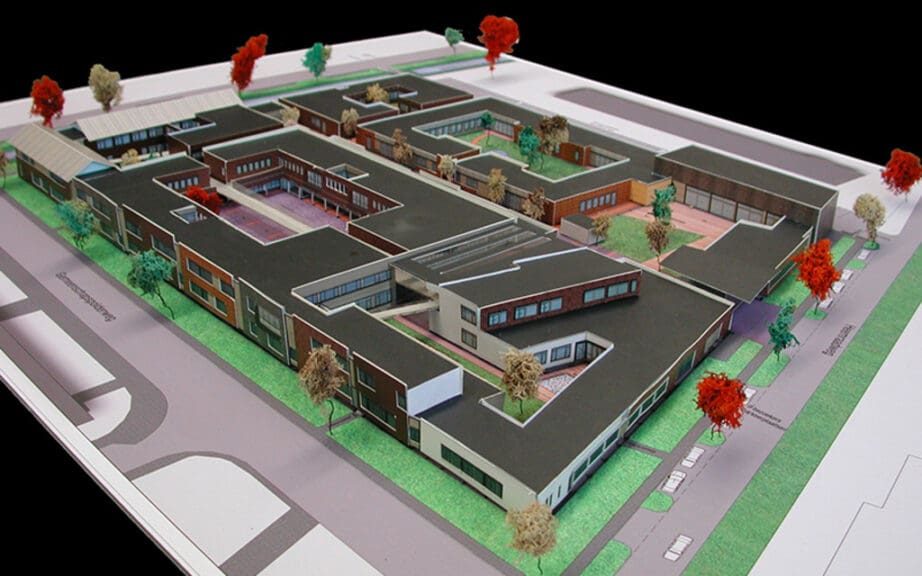 hogewyk model Model of the town for dementia patients in the netherlands.