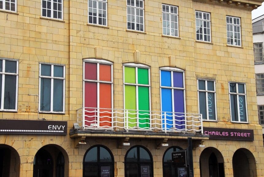 lgbtq windows lachrimae Myths about the lgbtq+ community. Rainbow colored windown in a building