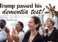 trump dementia test Trump brags about passing a dementia test again