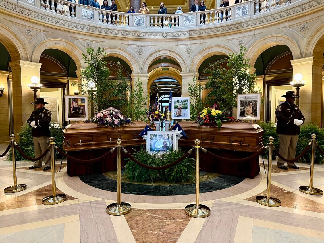 melissa hortman family lie in state Hortman family lying in statevafter they were assassinated by a far-right extremist.